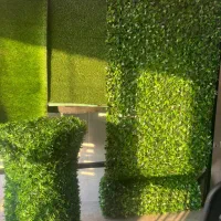 چمن مصنوعی ، فنس چمنی برگ ریحونی  ، دیوار سبز