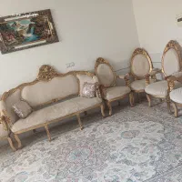 مبل سلطنتی 9 نفر چوب گردو اصل