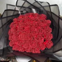 دسته گل روبانی ۵۰ شاخه