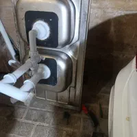 سینک ظرفشویی 60در100با سیفون کامل