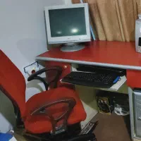 میز تحریر و کامپیوتر و قالی ۱۲ متری