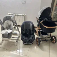 ست کالسکه صندلی غذا برقی تاپشو صندلی ماشین