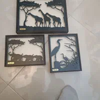 میز تلفن کمدی وقاب چوبی