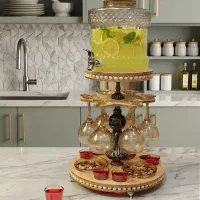 کلمن چرخشی لاکچری شات گیلاس آویز مناسب کادویی