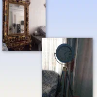 آینه شمعدان ‌-ساعت