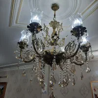 لوستر ۶ شاخه تمام برنز