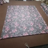 دوخت پارچه روی پتو ولحاف..