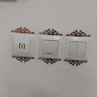 استیکر آینه ای پریز دکوراتیو کاغذ دیواری تزیینی