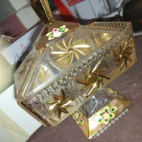 شکلات خوری مستطیل طلاکوب با جعبه