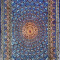 فرش تمام ابریشم گنبد