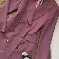 مانتو کتی یقه بلیزر مازراتی درجه یک
