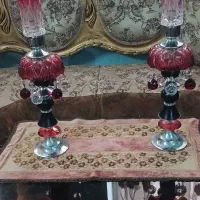 لاله و شمعدان شرابی تراش خورده مارک Amaris آلمان