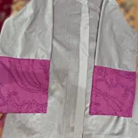 مانتو مجلسی شیک و خاص طوسی سرخابی