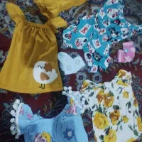 تعدادی لباس دخترونه نوزادی