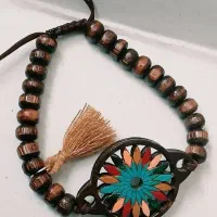 دستبند مهره چوبی