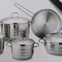 سرویس قابلمه استیل (کرکماز)کف چدن مناسب جهیزیه