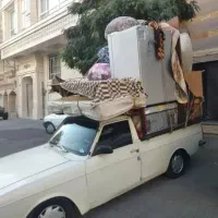 پیکان وانت بار حمل بار باربری با کارگر کل کرج مبلی