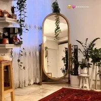 آینه گنبدی دور چوبی/ارسال و پرداخت درب منزل