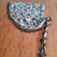 والان پرده ۲ عدد و پرده طنابی و لوستر