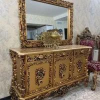 آینه وکنسول چوبی