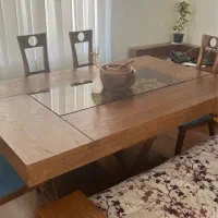 میز ناهارخوری چوبی ۶ نفره