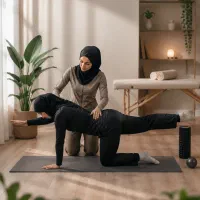 تمرین حرکات اصلاحی و ماساژ