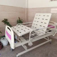 تخت بیمار سه شکن/تنظیم ارتفاع/کف فلزی/ریموت دار