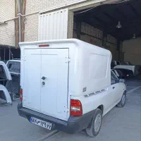 اتاق عقب وانت کابین پراید151باربند مسقف‌ فایبرگلاس