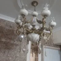 لوستر برنجی ۶شاخه