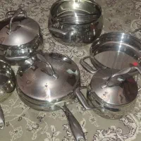 قابلمه ۶ پارچه استیل جنس درجه یک المانی
