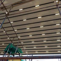 اجرای سقف متحرک بازشو شیشه ای و پارچه‌ای