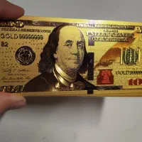 ۱۰۰ دلاری تزئینی و کلکسیونی طلای ۲۴ عیار