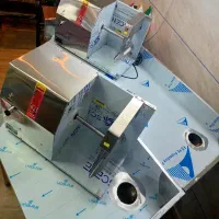 جمهوری۴ میز استیل 60×1متر لبه صنعتی ترازو مرغخردکن