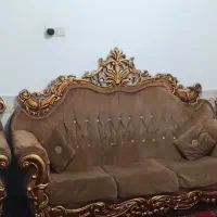 یک دست مبل ۷ نفره در حد نو برای منزل، باغ و کافه