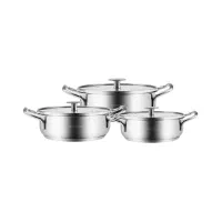 سرویس ماهیتابه استیل ۶ پارچه کاراجا مدل آلاز