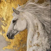 تابلو نقاشی اسب در رنگ و اندازه دلخواه