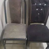 صندلی چوبی و فلزی