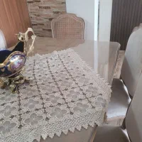 مبلمان ۷نفره و نهار خوری ۶نفره دوعدد عسلی وجلومبلی