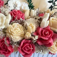 باکس گل شمعی. مناسب هدیه