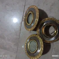 هالوژن . چراغ خواب . قاب مهتابی . پایه چراغ سقفی