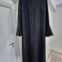 مانتو(عبا ) مشکی کار شده در حد نو