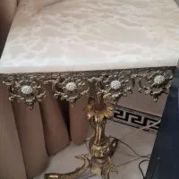 میز تلفن برنز صفحه سنگ