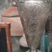گلدان نقره عتیقه قدیمی وزن۱۳۰گرم وطول۱۵سانت