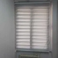 پرده زبرا رنگ یاسی