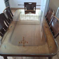 میز نهار خوری چوبی ۶ نفره