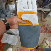 دستکش چرم جوشکاری کفی دوبل آسترخور