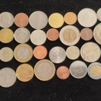 ست ۳۹ سکه خارجی بدون تکرار