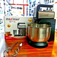 همزن برقی کاسه‌دار 3 لیتری استیل