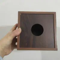 جا دستمال چوبی مربع محکم