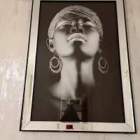 تابلو رخ زیبا آینه ای